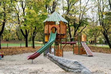 Münih - Bavyera - Almanya olimpik Park yakınındaki Luitpold park