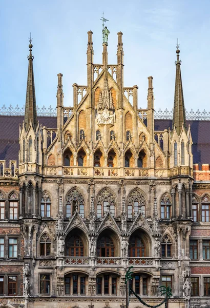 Новая ратуша Мбаппе в Мюнхене, Бавария, Германия — стоковое фото