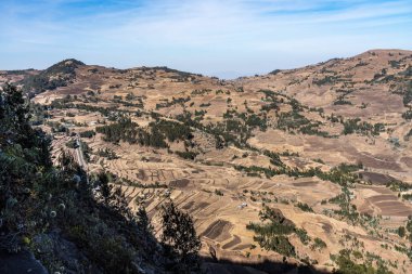 Manzara Lalibela Tigray, Etiyopya, Afrika arasındaki Gheralta