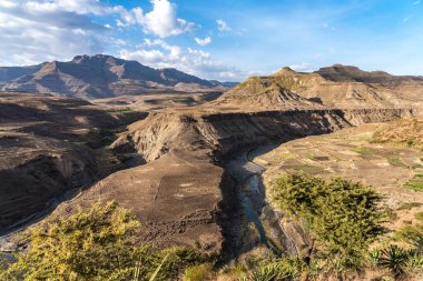 Manzara Lalibela Tigray, Etiyopya, Afrika arasındaki Gheralta