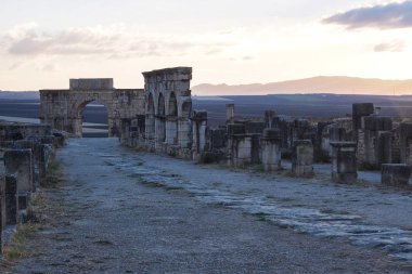 Meknes ve Fez, Fas Volubilis Roma Bazilikası kalıntıları