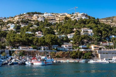 Port de Xabia Javea'nın İspanya, Avrupa'daki görünümü
