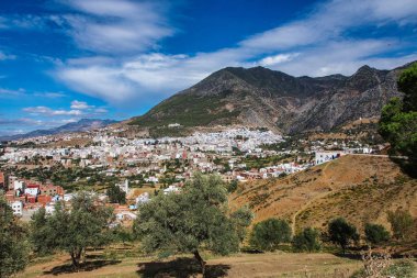 Chefchaouen Medine, Fas tonlarında binaları için dikkat çekti
