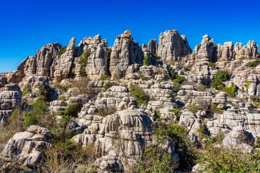 El Torcal de Antequera, Endülüs, İspanya, Antequera yakınlarında, provin