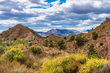 İspanya'da Murcia yakınlarındaki El Chicamo manzara görünümü