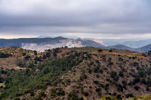 Veduta del deserto di Tabernas in Provincia di Almeria, in Spagna — Foto Stock