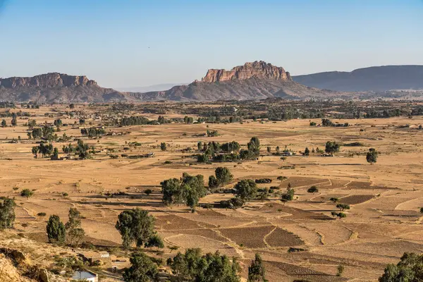 Paisaje en Gheralta en Tigray, norte de Etiopía . — Foto de Stock