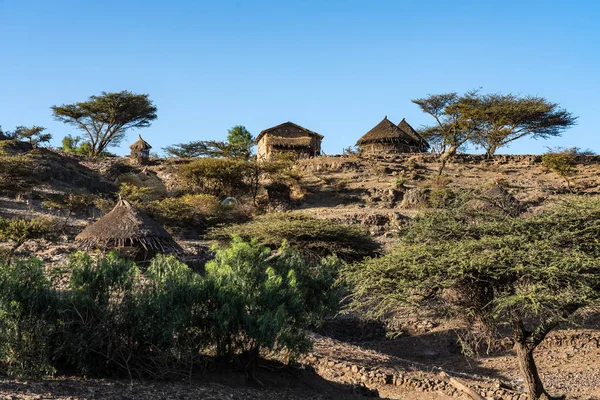 Landscape in the highlands of Lalibela, Ethiopia — Stock Photo, Image