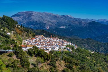 Beyaz Endülüs köyü, pueblo blanco Algatocin. Province of Malaga, İspanya