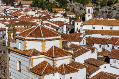 Grazalema, Cadiz eyaletinde beyaz köy, Endülüs, İspanya