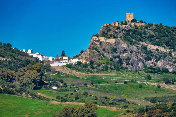 Фасара-де-ла-Сьерра, расположенная в Сьерра-де-Гразалема, Андалусия, Испания . — стоковое фото