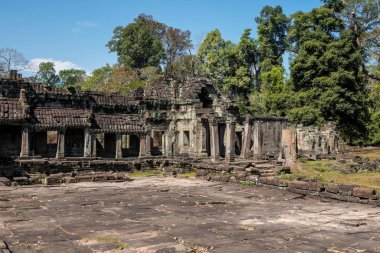 Siem Reap, Kamboçya'da karmaşık Angkor Wat Tapınağı Preah Khan