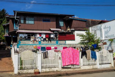 Luang Prabang, Laos Asya'da bir ev