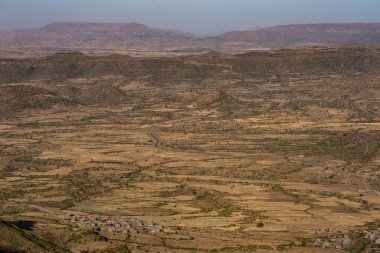 Manzara Lalibela Tigray, Etiyopya, Afrika arasındaki Gheralta