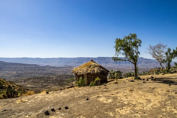 Монастырь Неакуто Либ близ Лалибелы в Эфиопии — стоковое фото