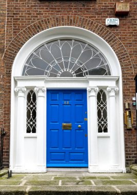Dublin City, Merrion Meydanı, İrlanda renkli Gürcü kapı