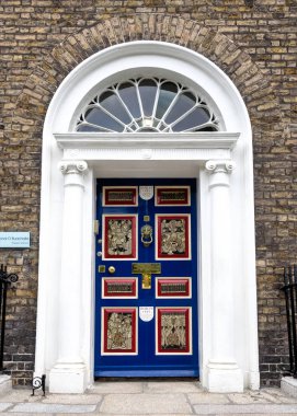 Dublin City, Merrion Meydanı, İrlanda renkli Gürcü kapı