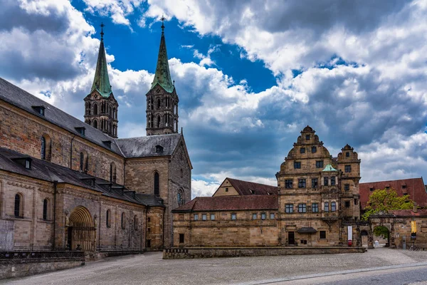 Bamberg-székesegyház felső-Frankföld, Bajorország, Németország — Stock Fotó