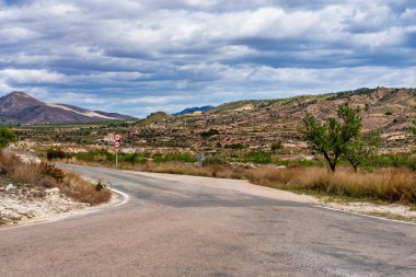 İspanya'da Murcia yakınlarındaki El Chicamo manzara görünümü