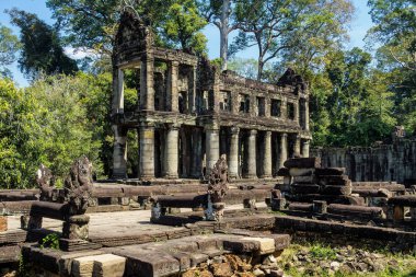 Siem Reap, Kamboçya'da karmaşık Angkor Wat Tapınağı Preah Khan