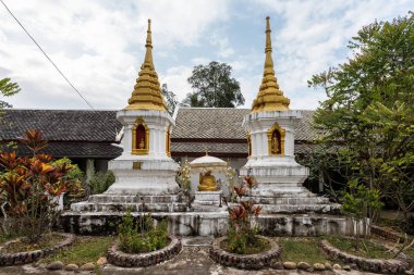 Luang Prabang, Laos wat Phaphay görünümü.