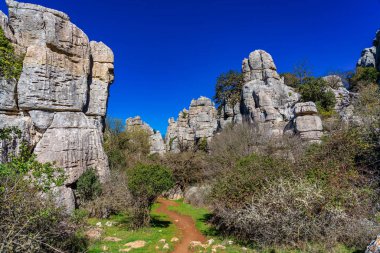 El Torcal de Antequera, Endülüs, İspanya, Antequera yakınlarında, Malaga.