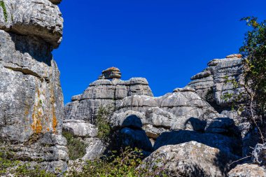 El Torcal de Antequera, Endülüs, İspanya, Antequera yakınlarında, Malaga.