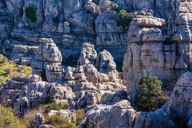 El Torcal de Antequera, Endülüs, İspanya, Antequera yakınlarında, Malaga.