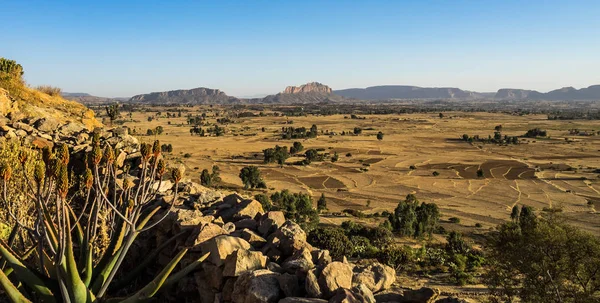 Landscape in Gheralta in Tigray, Northern Ethiopia. — Stock Photo, Image