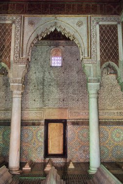 Saadian mezar Türbesi Marakeş Fas, Afrika