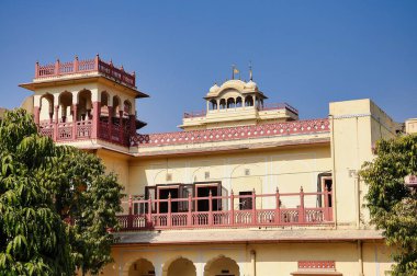 Chandra mahal Sarayı, Jaipur 'da Şehir Sarayı, Hindistan 'da Rajasthan