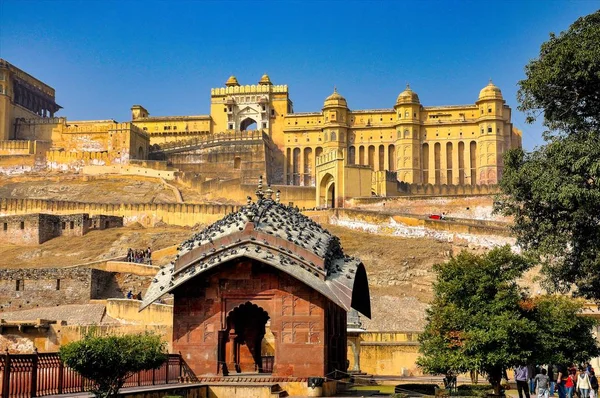 Amber Fort em Jaipur em Rajasthan, Índia . — Fotografia de Stock