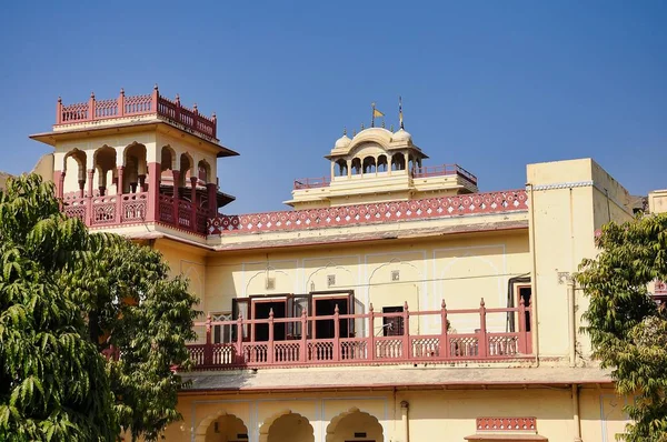 Chandra Mahal palota, városi palota Jaipur, Rajasthan Indiában — Stock Fotó