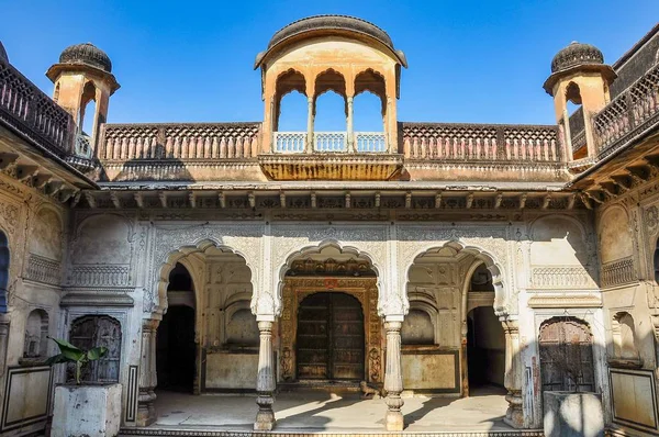 钱德拉·马哈尔宫, 印度拉贾斯坦邦斋浦尔市宫 — 图库照片