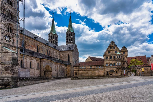 Yukarı Frankonya'daki Bamberg Katedrali, Bavyera, Almanya — Stok fotoğraf