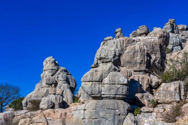 El Torcal de Antequera, Endülüs, İspanya, Antequera yakınlarında, Malaga.