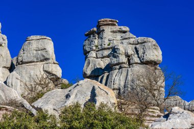 El Torcal de Antequera, Endülüs, İspanya, Antequera yakınlarında, Malaga.