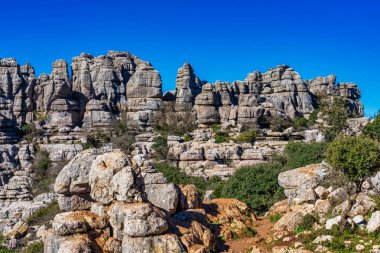 El Torcal de Antequera, Endülüs, İspanya, Antequera yakınlarında, Malaga.
