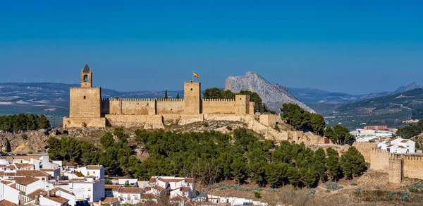 Alcazaba kasteel van Antequera in provincemalaga. Andalusië, Spanje — Stockfoto