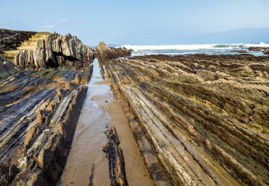 Zumaia - Bask ülke, İspanya Itzurum Flysch