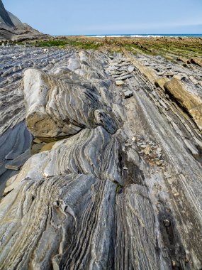Flysch sahil, Sakoneta, Zumaia - Bask ülke, İspanya