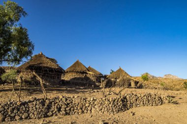 Lalibela, Etiyopya dağlarında manzara