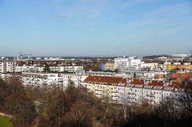 Münih - Bavyera - Almanya olimpik Park yakınındaki Luitpold park