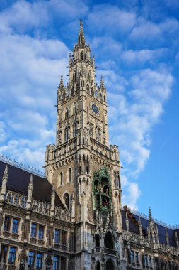 marienplatz Münih, Bavyera, Almanya, yeni Belediye Binası
