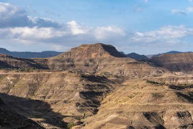 Manzara Lalibela Tigray, Etiyopya, Afrika arasındaki Gheralta
