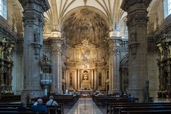 Basilica of Santa Maria del Coro in San Sebastian - Donostia, Spain. — Stock Photo, Image