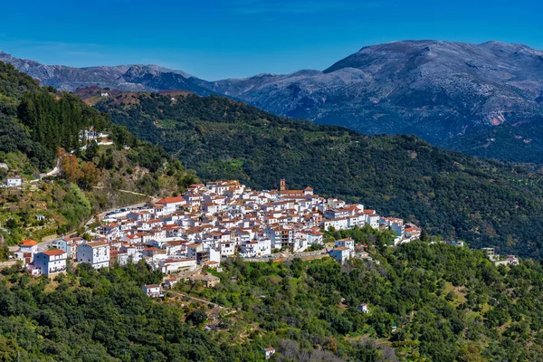 Village andalou blanc, pueblo blanco Algatocin. Province of Malaga, Espagne — Photo