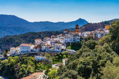 Beyaz Endülüs köyü, pueblo blanco Algatocin. Province of Malaga, İspanya