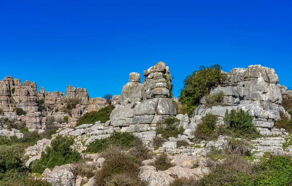 El Torcal de Antequera, Andalucía, España, cerca de Antequera, provincia Málaga . — Foto de Stock