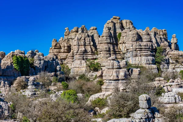 El Torcal de Antequera, Endülüs, İspanya, Antequera yakınlarında, Malaga.